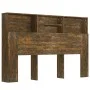 Möbel mit Kopfteil aus geräucherter Eiche, 160 x 19 x 103,5 cm von vidaXL, Kopf- und Fußteile - Ref: Foro24-817252, Preis: 62...