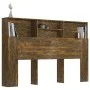 Möbel mit Kopfteil aus geräucherter Eiche, 160 x 19 x 103,5 cm von vidaXL, Kopf- und Fußteile - Ref: Foro24-817252, Preis: 62...