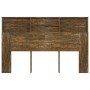 Mueble cabecero color roble ahumado 160x19x103,5 cm de vidaXL, Cabeceros y pies de cama - Ref: Foro24-817252, Precio: 63,04 €...