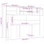 Mueble cabecero color roble ahumado 160x19x103,5 cm de vidaXL, Cabeceros y pies de cama - Ref: Foro24-817252, Precio: 63,04 €...