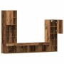 Gabinete de TV 4 pcs Madera vieja Madera contrachapada en Muebles TV | Comprar online en Foru.es