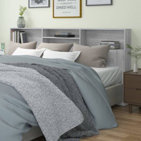 Mueble cabecero color gris Sonoma 220x19x103,5 cm de vidaXL, Cabeceros y pies de cama - Ref: Foro24-817262, Precio: 78,37 €, ...