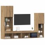 Gabinete de TV 4 pcs Roble artisan Madera contrachapada en Muebles TV | Comprar online en Foru.es