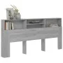 Sonoma gray headboard furniture 220x19x103.5 cm by vidaXL, Headboards and footboards - Ref: Foro24-817262, Price: 77,44 €, Di...
