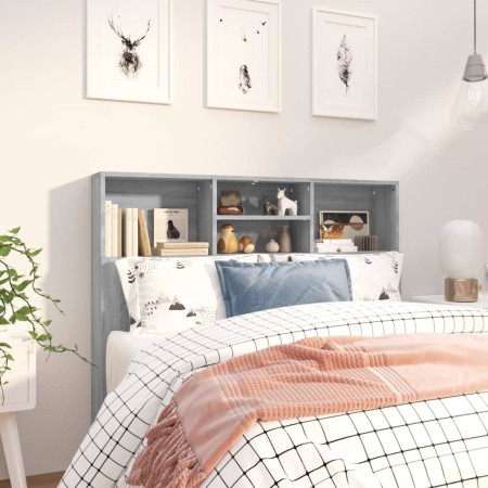 Mueble cabecero gris Sonoma 120x19x103,5 cm de vidaXL, Cabeceros y pies de cama - Ref: Foro24-817247, Precio: 58,19 €, Descue...