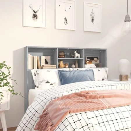 Mueble cabecero gris Sonoma 120x19x103,5 cm de vidaXL, Cabeceros y pies de cama - Ref: Foro24-817247, Precio: 56,99 €, Descue...