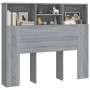 Mueble cabecero gris Sonoma 120x19x103,5 cm de vidaXL, Cabeceros y pies de cama - Ref: Foro24-817247, Precio: 58,19 €, Descue...