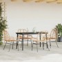 Juego de comedor jardín 5 piezas ratán sintético marrón en Conjuntos de jardín | Comprar online en Foru.es