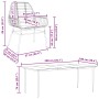Juego de comedor de jardín 7 pzas con cojines ratán PE marrón en Conjuntos de jardín | Comprar online en Foru.es