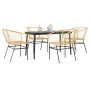 Juego de comedor jardín 5 piezas ratán sintético marrón en Conjuntos de jardín | Comprar online en Foru.es
