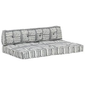 Cojín para sofá de palés tela gris patchwork en Decoración | Comprar online en Foru.es