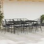 Set de comedor jardín 9 piezas cojines ratán polivinílico negro en Conjuntos de jardín | Comprar online en Foru.es