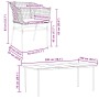 Juego de comedor de jardín 7 pzas con cojines ratán PE marrón en Conjuntos de jardín | Comprar online en Foru.es