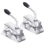 Abrazaderas rueda jockey 2 uds acero galvanizado 13,5x6,5x14 cm de vidaXL, Tráilers para mercancías y transporte - Ref: Foro2...