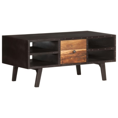 Mesa de centro de madera maciza reciclada 100x50x45 cm en Mesas de centro | Comprar online en Foru.es