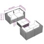 Set de muebles de jardín 5 pzas y cojines ratán sintético negro de vidaXL, Conjuntos de jardín - Ref: Foro24-3101479, Precio:...