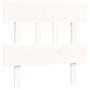 Estructura de cama con cabecero madera maciza blanco 100x200 cm de vidaXL, Camas y somieres - Ref: Foro24-3195147, Precio: 10...