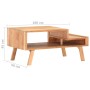 Mesa de centro de madera maciza de acacia 100x50x45 cm en Mesas de centro | Comprar online en Foru.es