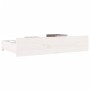 Cajones de cama 4 unidades madera maciza de pino blanco de vidaXL, Camas y accesorios - Ref: Foro24-814995, Precio: 107,90 €,...