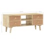 Mueble para TV madera maciza de mango 110x30x45 cm en Muebles TV | Comprar online en Foru.es