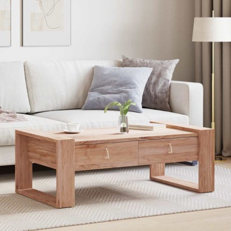 Mesa de centro de madera maciza de teca 110x60x40 cm en Mesas de centro | Comprar online en Foru.es