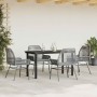 Juego comedor jardín 5 pzas cojines ratán sintético vidrio gris en Conjuntos de jardín | Comprar online en Foru.es