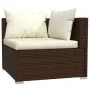 5-teiliges Gartenmöbel-Set und braune Kissen aus synthetischem Rattan von vidaXL, Gartensets - Ref: Foro24-3101690, Preis: 44...