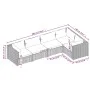 5-teiliges Gartenmöbel-Set und braune Kissen aus synthetischem Rattan von vidaXL, Gartensets - Ref: Foro24-3101690, Preis: 44...