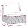 5-teiliges Gartenmöbel-Set und braune Kissen aus synthetischem Rattan von vidaXL, Gartensets - Ref: Foro24-3101690, Preis: 44...
