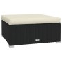 Set de muebles de jardín 5 pzas y cojines ratán sintético negro de vidaXL, Conjuntos de jardín - Ref: Foro24-3101655, Precio:...