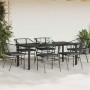 Set de comedor de jardín 7 piezas cojines ratán sintético negro en Conjuntos de jardín | Comprar online en Foru.es