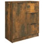 Aparador madera contrachapada color roble ahumado 60x30x70 cm de vidaXL, Aparadores - Ref: Foro24-816988, Precio: 75,31 €, De...
