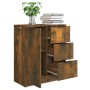 Aparador madera contrachapada color roble ahumado 60x30x70 cm de vidaXL, Aparadores - Ref: Foro24-816988, Precio: 75,31 €, De...