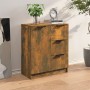 Aparador madera contrachapada color roble ahumado 60x30x70 cm de vidaXL, Aparadores - Ref: Foro24-816988, Precio: 75,31 €, De...