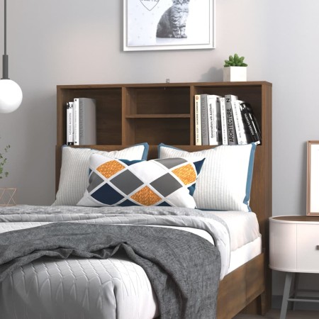 Mueble cabecero marrón roble 100x19x103,5 cm de vidaXL, Cabeceros y pies de cama - Ref: Foro24-817245, Precio: 54,07 €, Descu...