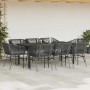 Set de comedor jardín 9 piezas cojines ratán polivinílico negro en Conjuntos de jardín | Comprar online en Foru.es