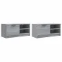Muebles para TV 2 uds contrachapado gris Sonoma 80x35x36,5 cm de vidaXL, Muebles TV - Ref: Foro24-817120, Precio: 74,49 €, De...