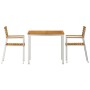 Conjunto de Comedor de Jardín 3 pcs Madera de Acacia Sólida en Mesas de jardín | Comprar online en Foru.es