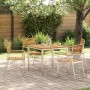Conjunto de Comedor de Jardín 5 pcs Madera de Acacia Sólida en Mesas de jardín | Comprar online en Foru.es