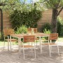 Conjunto de Comedor de Jardín 5 pcs Madera de Acacia Sólida en Mesas de jardín | Comprar online en Foru.es