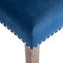 Silla de comedor de terciopelo azul en Sillas de comedor | Comprar online en Foru.es