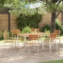 Conjunto de Comedor de Jardín 7 pcs Madera de Acacia Sólida en Mesas de jardín | Comprar online en Foru.es