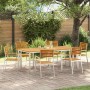 Conjunto de Comedor de Jardín 7 pcs Madera de Acacia Sólida en Mesas de jardín | Comprar online en Foru.es