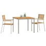 Conjunto de Comedor de Jardín 3 pcs Madera de teca maciza en Mesas de jardín | Comprar online en Foru.es