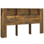 Mueble cabecero roble ahumado 180x18,5x104,5 cm de vidaXL, Cabeceros y pies de cama - Ref: Foro24-817276, Precio: 74,27 €, De...