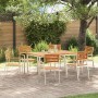 Conjunto de Comedor de Jardín 7 pcs Madera de teca maciza en Mesas de jardín | Comprar online en Foru.es