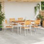 Conjunto de Comedor de Jardín 7 pcs Madera de teca maciza en Mesas de jardín | Comprar online en Foru.es
