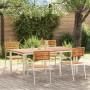 Conjunto de Comedor de Jardín 5 pcs Madera de teca maciza en Mesas de jardín | Comprar online en Foru.es