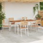 Conjunto de Comedor de Jardín 7 pcs Madera de teca maciza en Mesas de jardín | Comprar online en Foru.es