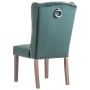 Silla de comedor de terciopelo verde oscuro en Sillas de comedor | Comprar online en Foru.es